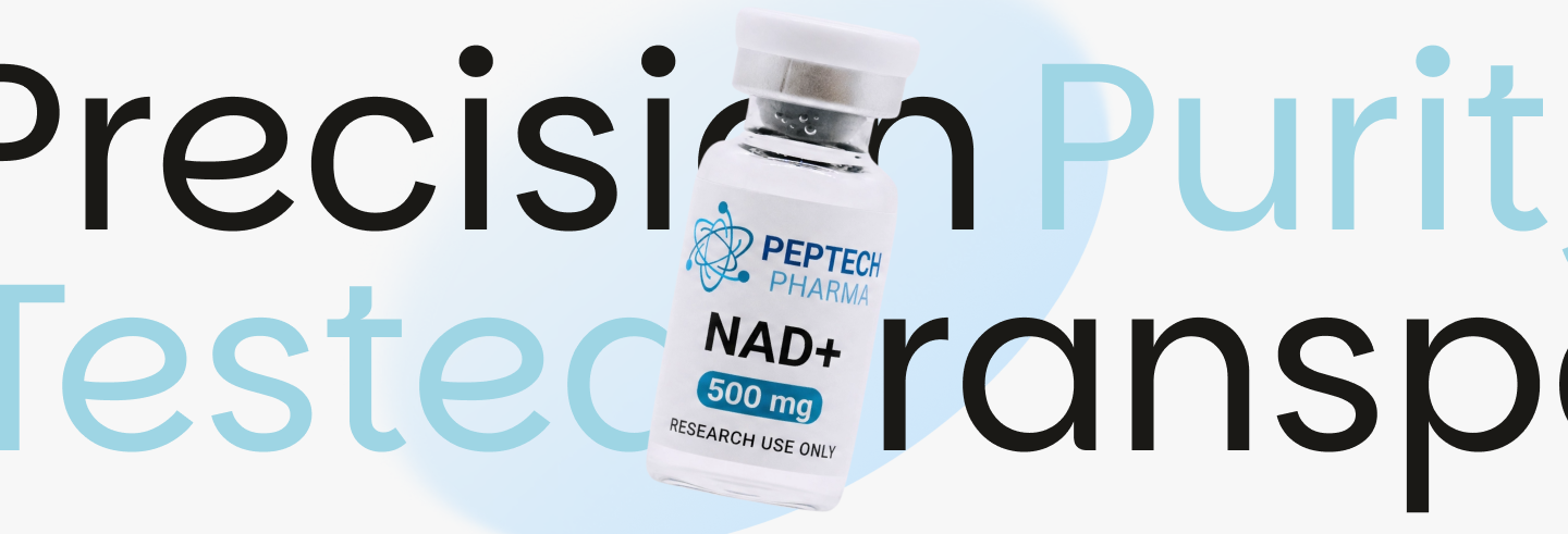 Peptech Pharma NAD+ — Precision, Purity, Tested, Transparency